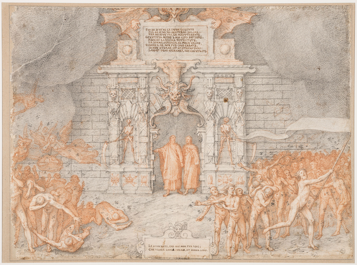 The Gates of Hell (Inferno, Canto II) (1586–88), Federico Zuccari.