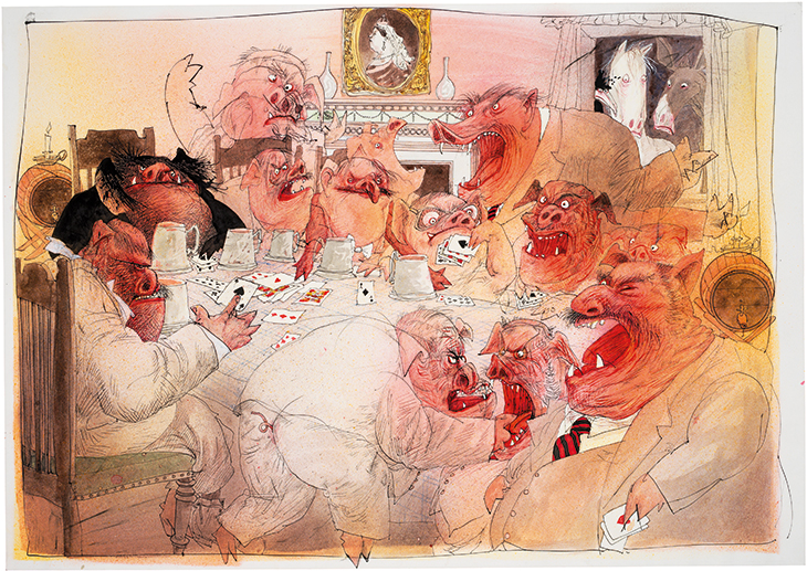 The Pigs Become Men, The Enemy Within (1995), Ralph Steadman.