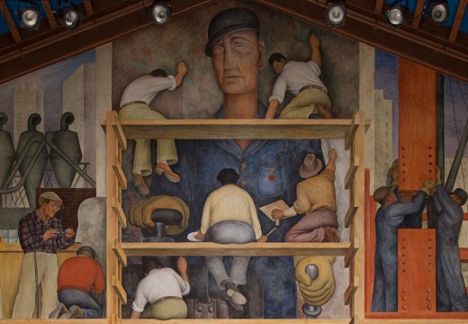 The Making of a Fresco Showing the Building of a City (1931), at the San Francisco Art Institute.