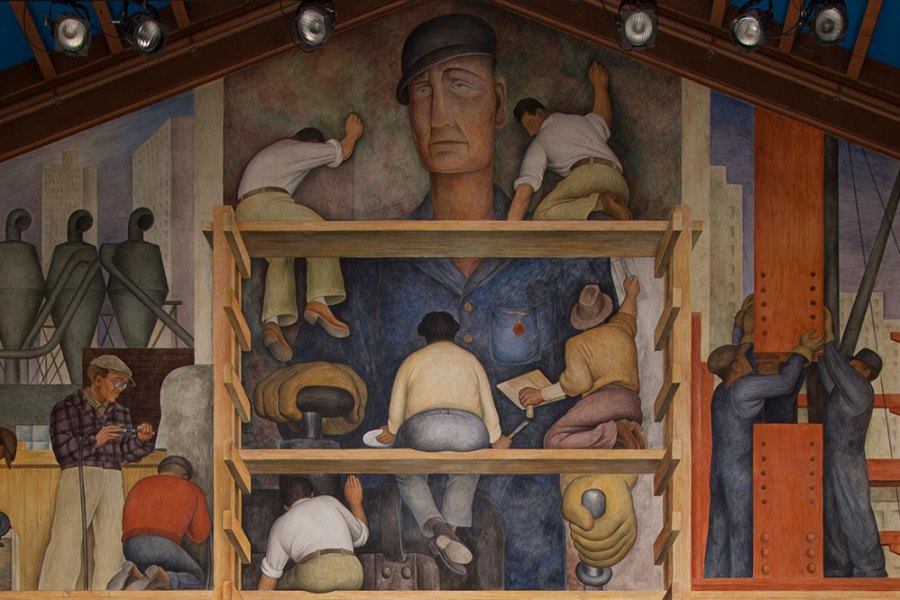 The Making of a Fresco Showing the Building of a City (1931), at the San Francisco Art Institute.