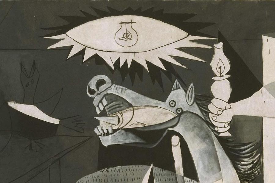 Guernica (detail; 1937), Pablo Picasso.
