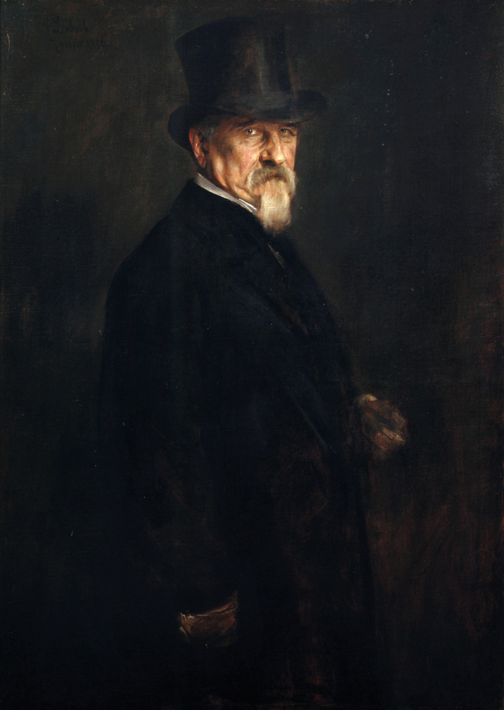 Portrait of Senator Giovanni Morelli (1886), Franz von Lenbach. Accademia Carrara, Bergamo
