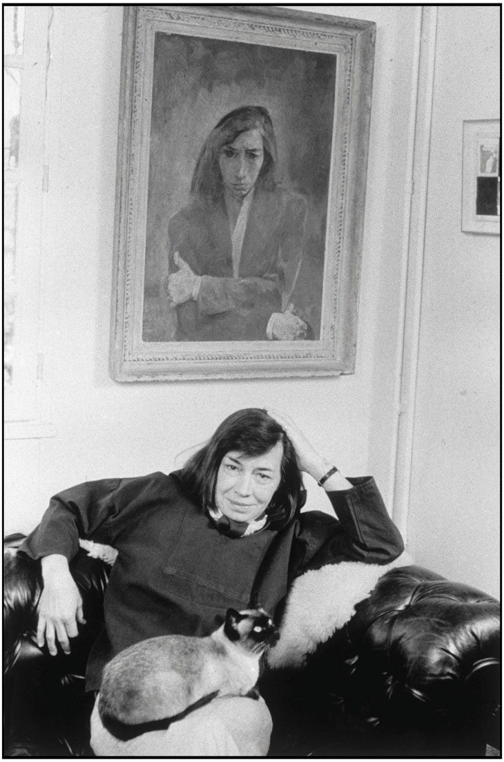 Patricia Highsmith, photographed by Martine Franck at her home near Fontainebleau in 1974.