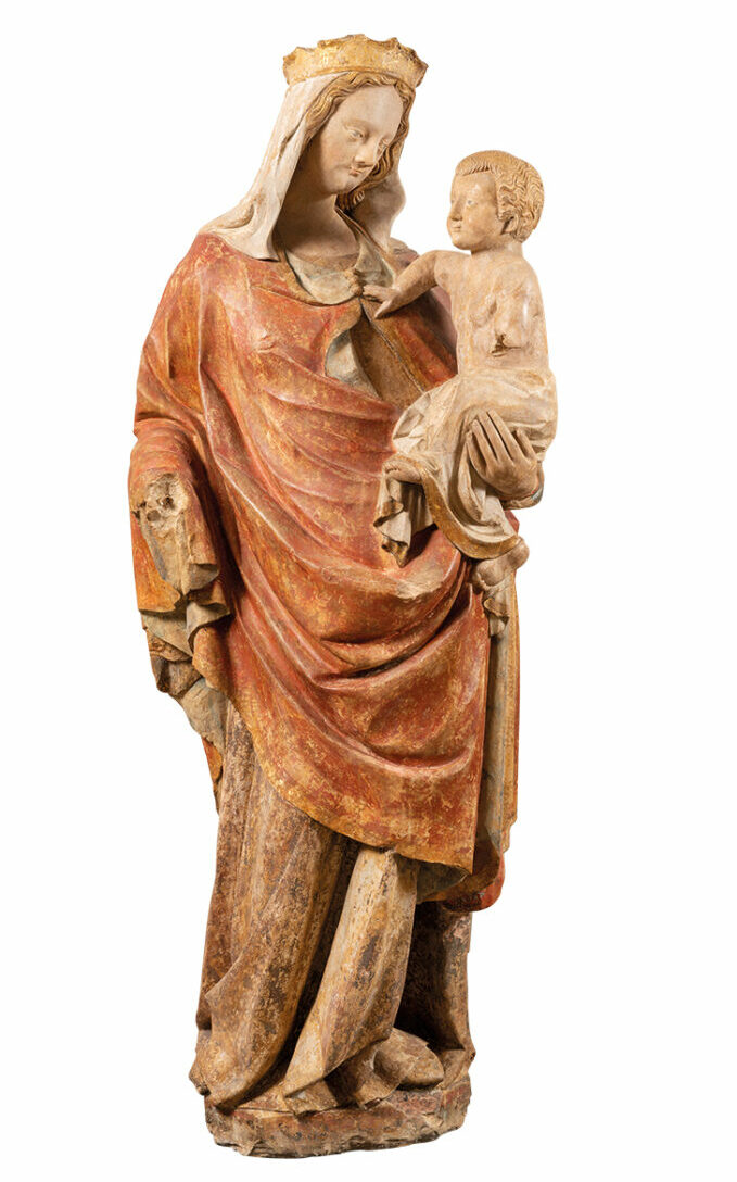 Virgin and Child (c. 1400), eastern Normandy or French Vexin. Galerie Sismann (price on application)