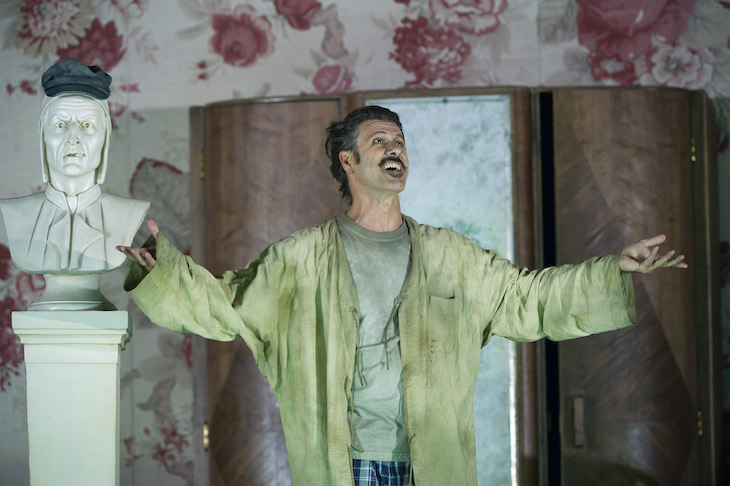 Lucio Gallo as Gianni Schicchi in Gianni Schicchi (composed 1917–18), Giacomo Puccini, performed at the Royal Opera House in London in 2011. 