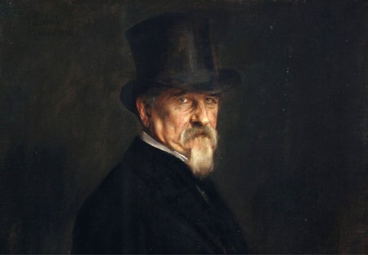 Portrait of Senator Giovanni Morelli, 1886, Franz von Lenbach. Accademia Carrara, Bergamo