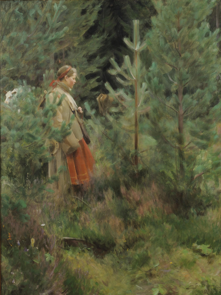 Herdsmaid (1908), Anders Zorn. Zornmuseet, Mora