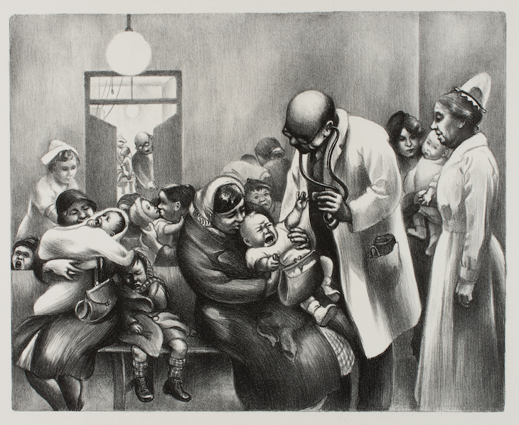 Children's Clinic (#2) (1936), Mabel Dwight.