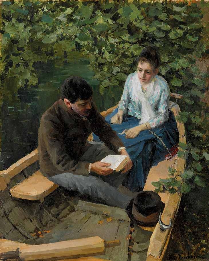 In a Boat (1888), Konstantin Korovin.