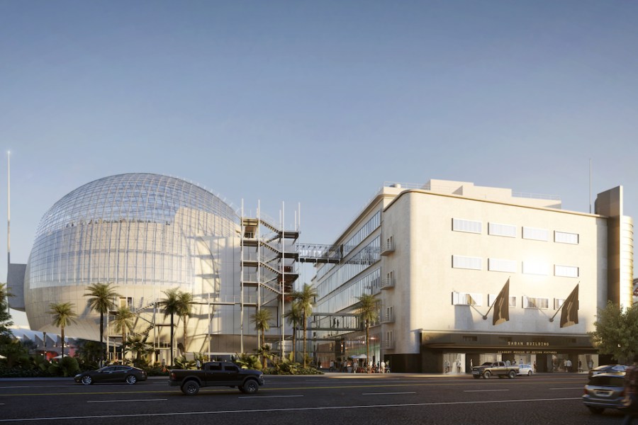 Render of the Academy Museum of Motion Pictures