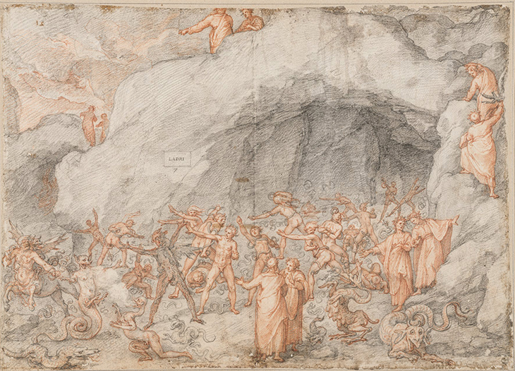 Inferno (Canti XXIV–XXVI) (1586–88), Federico Zuccari. 
