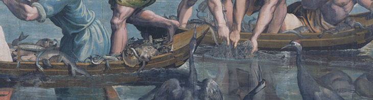 Something fishy: the eponymous creatures in Raphael’s Miraculous Draught of Fishes