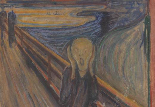 The Scream (detail; 1893), Edvard Munch.