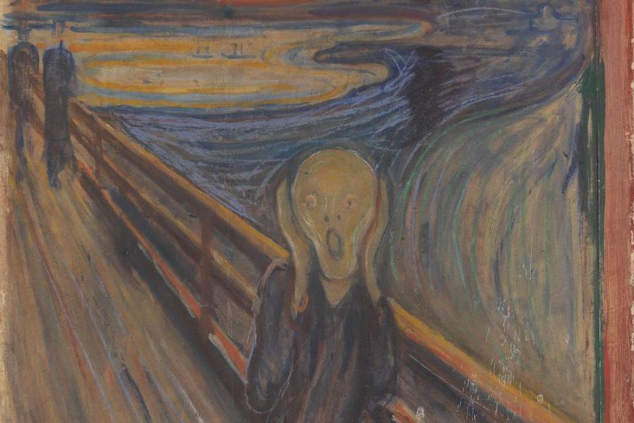 The Scream (detail; 1893), Edvard Munch.