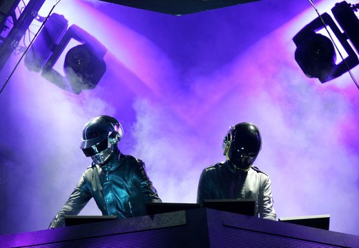 Casque strength: Daft Punk performing in 2006.