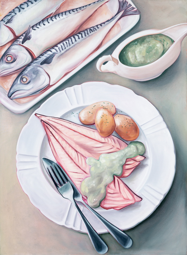 Mackerel with Gooseberry Sauce (2020), Lydia Blakeley