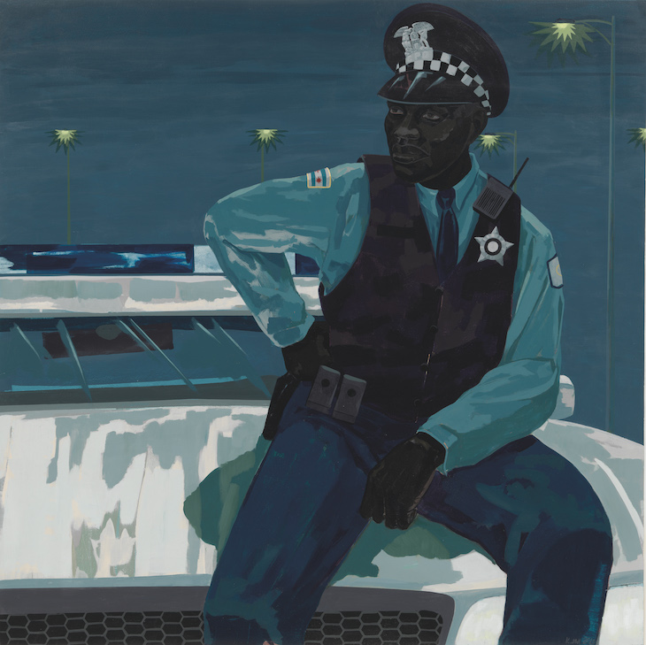 Untitled (policeman) (2015), Kerry James Marshall.