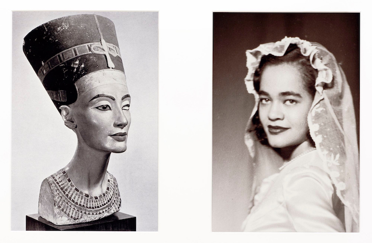 Miscegenated Family Album (Sisters I), L: Nerfnefruaten Nefertiti; R: Devonia Evageline O’Grady (1980/94), Lorraine O'Grady. 