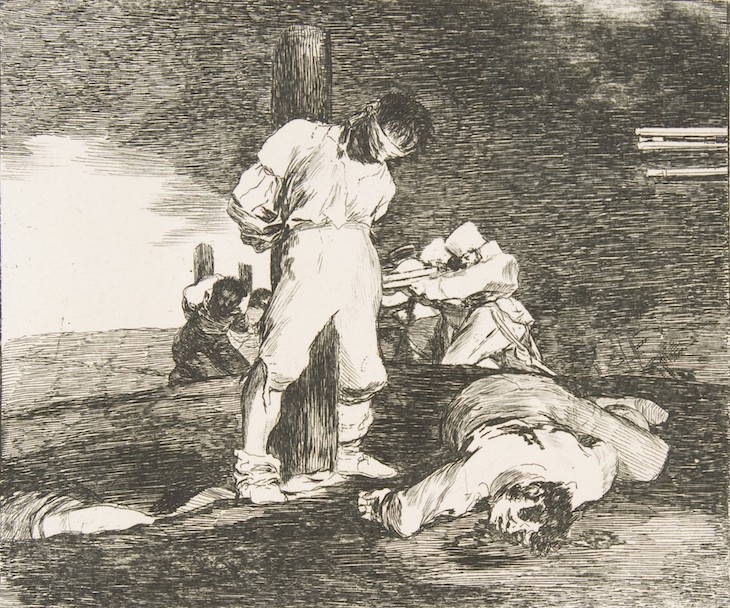 Plate 15 from The Disasters of War: 'And there is no help.' (1810), Francisco de Goya. 