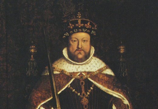 Crowning Glory? Henry VIII wearing the lost Tudor crown in a portrait by Hans Holbein.