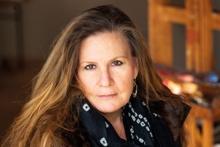 Lisa Yuskavage photographed at her studio in December 2020.