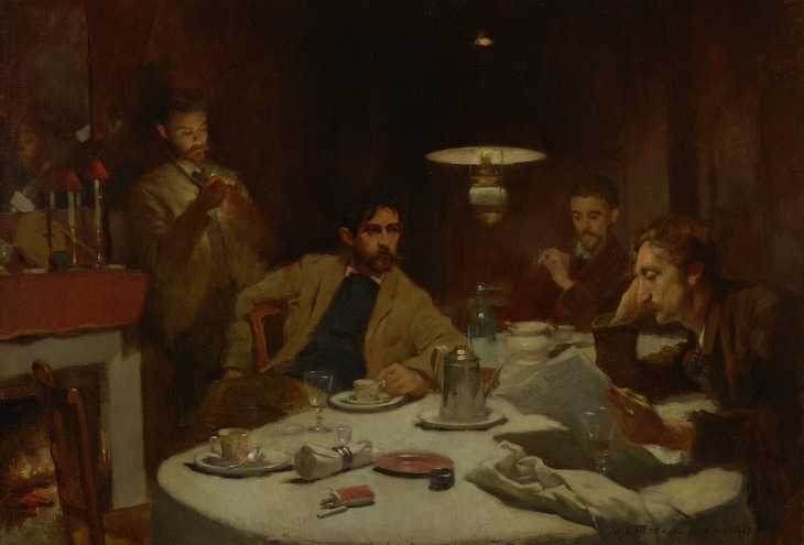 The Ten Cent Breakfast (1887), Willard Leroy Metcalf. 