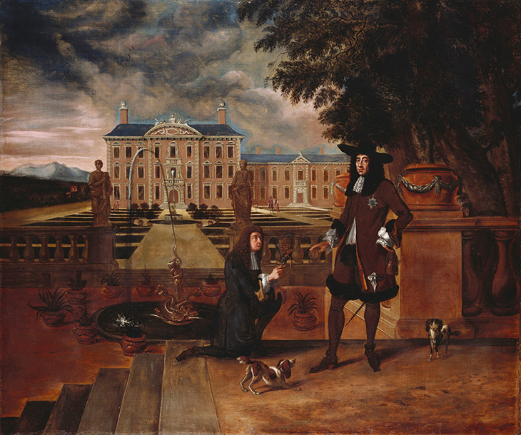Charles II presented with a pineapple (c. 1675–80), unknown artist (British school).