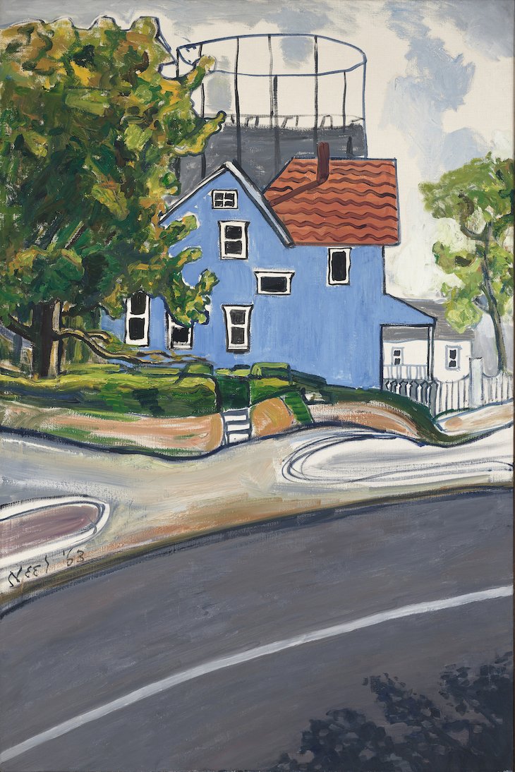 Blue House (1965), Alice Neel.