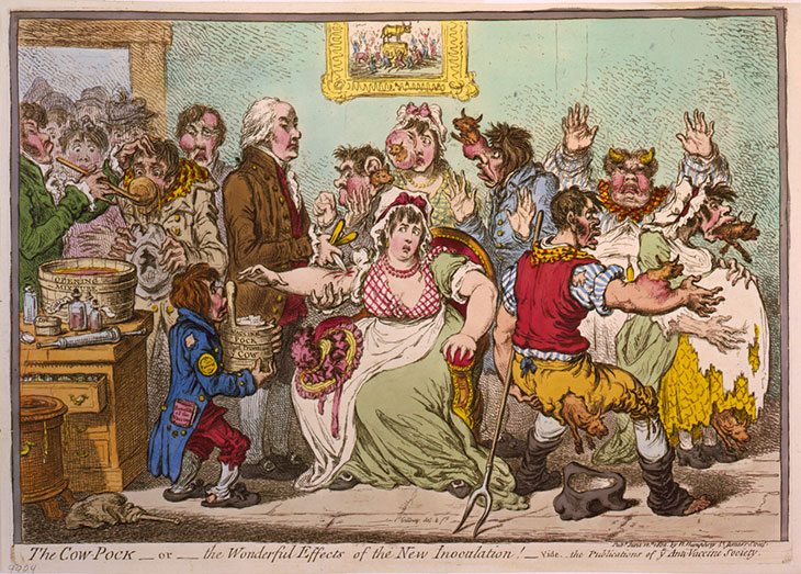 The Cow-Pock (1802), James Gillray. Library of Congress, Washington, D.C.