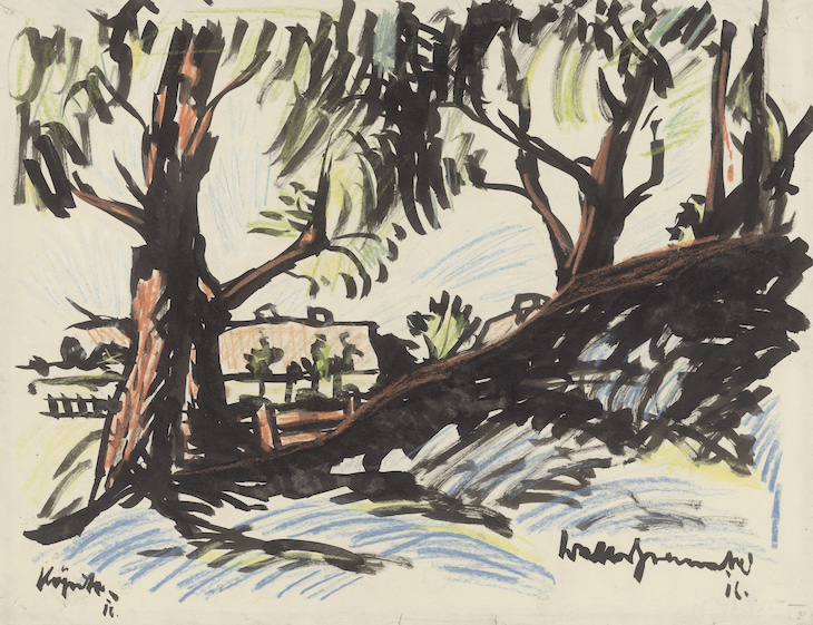 Landscape (1916), Walter Gramatté. 