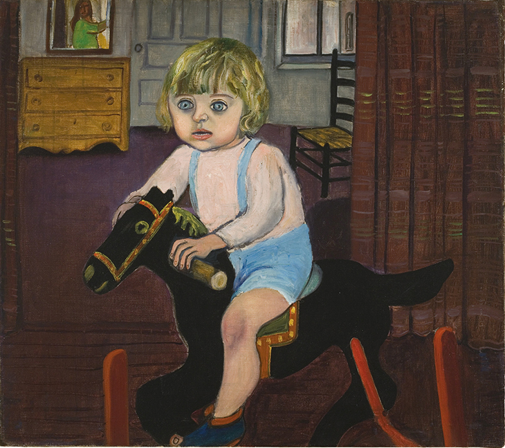 Hartley on the Rocking Horse (1943), Alice Neel. Private collection.