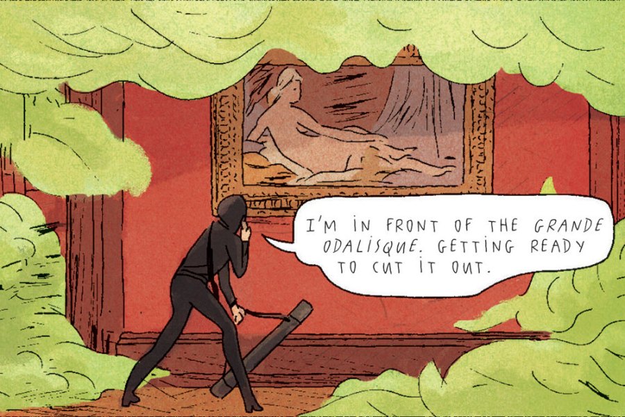 A graphic novel that flunks its art heists