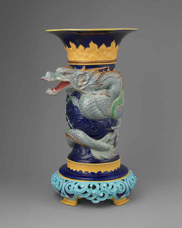 Dragon Vase (c. 1876), designed by T. C. Brown-Westhead, manufactured by Moore & Co. 