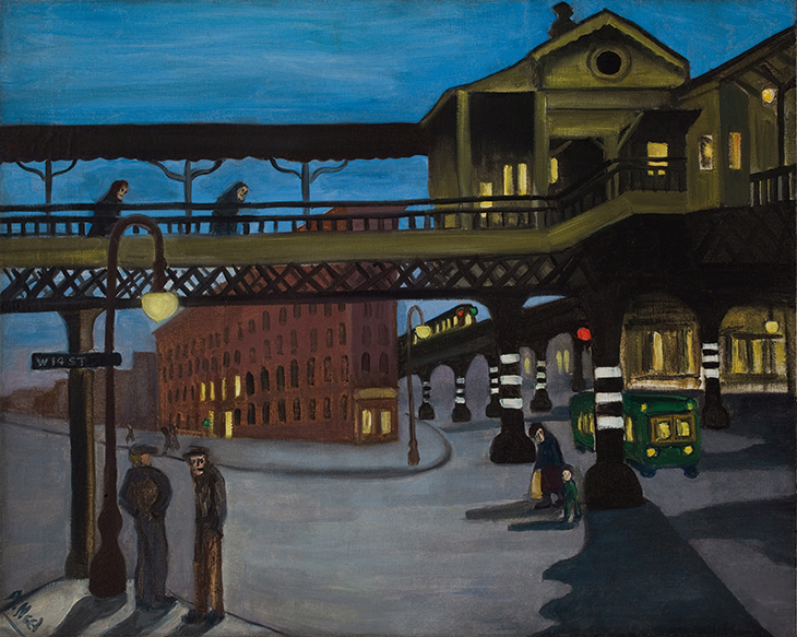 Ninth Avenue El (1935), Alice Neel.