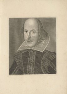Portrait of William Shakespeare (1623–39), Martin Droeshout. Rijksmuseum, Amsterdam