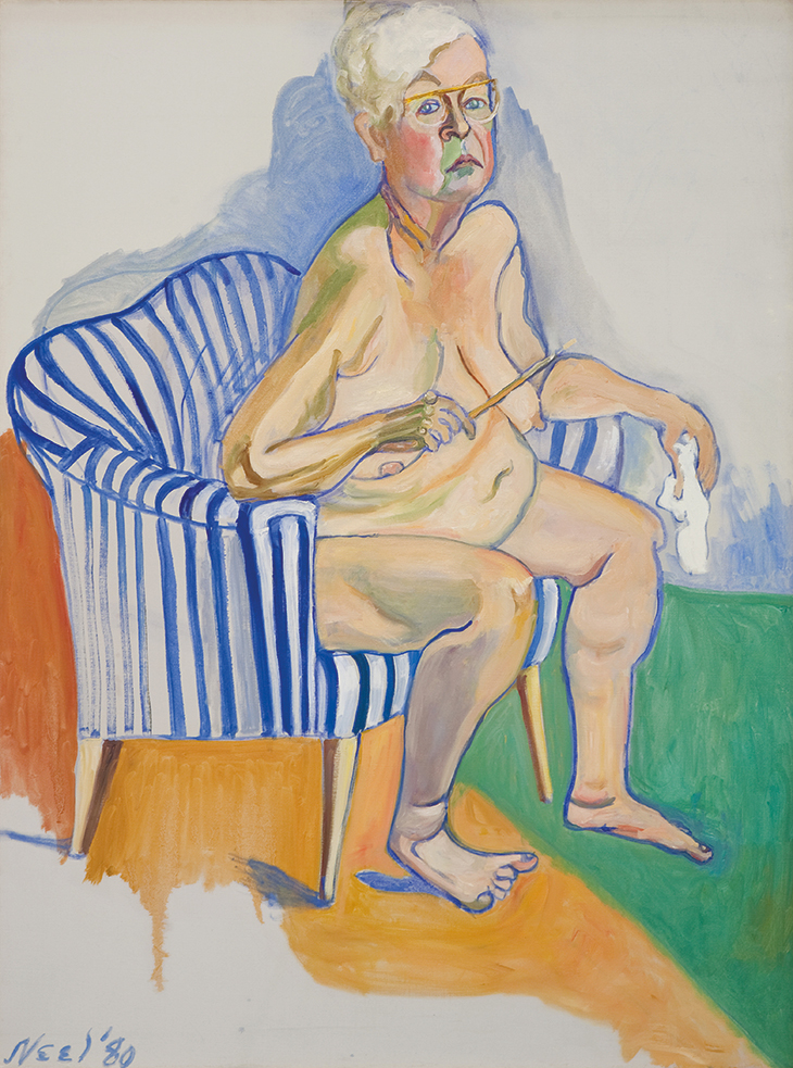 Self-Portrait (1980), Alice Neel. National Portrait Gallery, Smithsonian Institution, Washington, D.C.