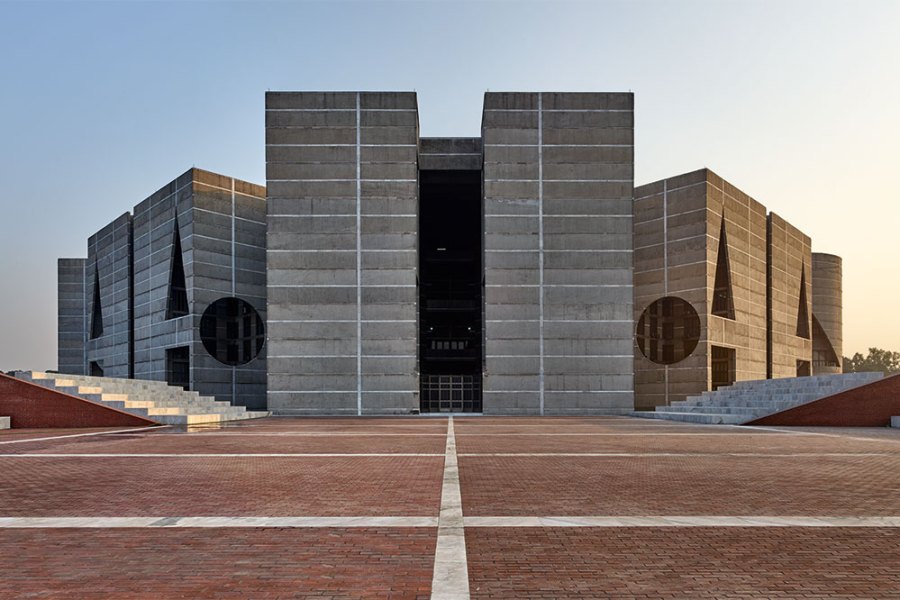 National Assembly Building of Bangladesh, Dhaka (1962–83), designed by Louis Kahn (1901–74).