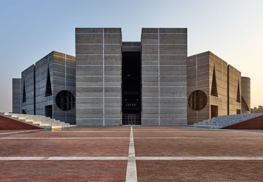 National Assembly Building of Bangladesh, Dhaka (1962–83), designed by Louis Kahn (1901–74).