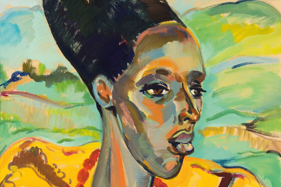 Congo Woman (detail; 1942), Irma Stern.