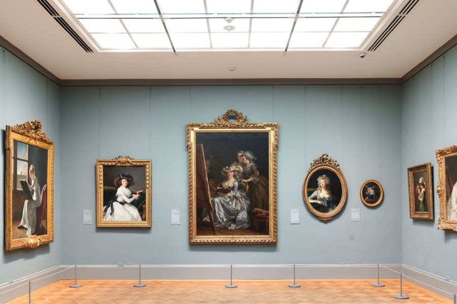 Installation view of Gallery 616, ‘Paris in the Early Eighteenth Century’, at the Metropolitan Museum of Art, New York