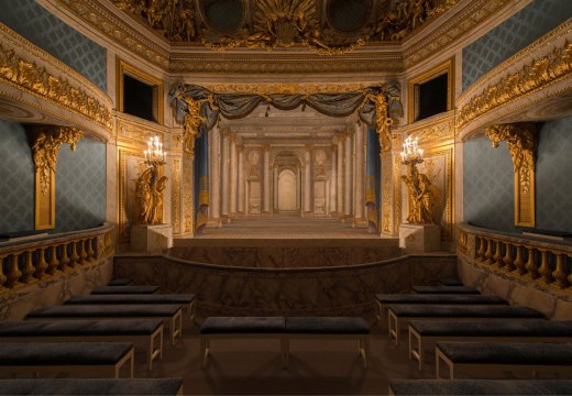 The Queen's Theatre at Versailles, built 1779–79 by Richard Mique for Marie Antoinette.