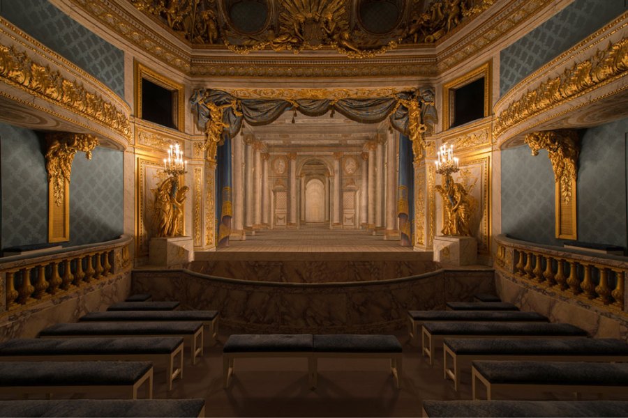 The Queen's Theatre at Versailles, built 1779–79 by Richard Mique for Marie Antoinette.