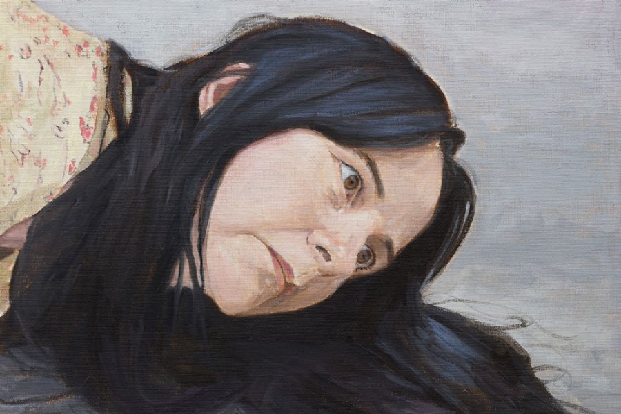 Untitled (lockdown portrait) (detail; 2020), Gillian Wearing.