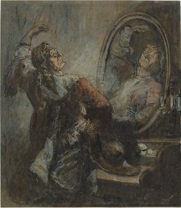 Actor Posing in Front of a Mirror (1870s?), Honoré Daumier. National Gallery of Art, Washington, D.C.
