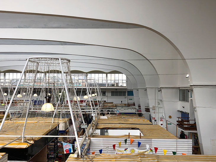 View of Plymouth’s pannier market