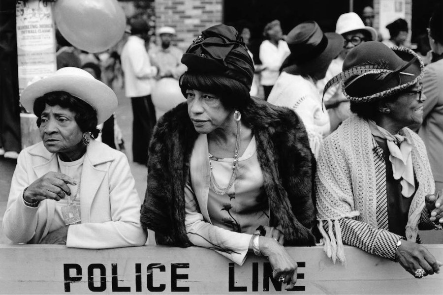 Three Women at a Parade, Harlem, NY (1978), Dawoud Bey.