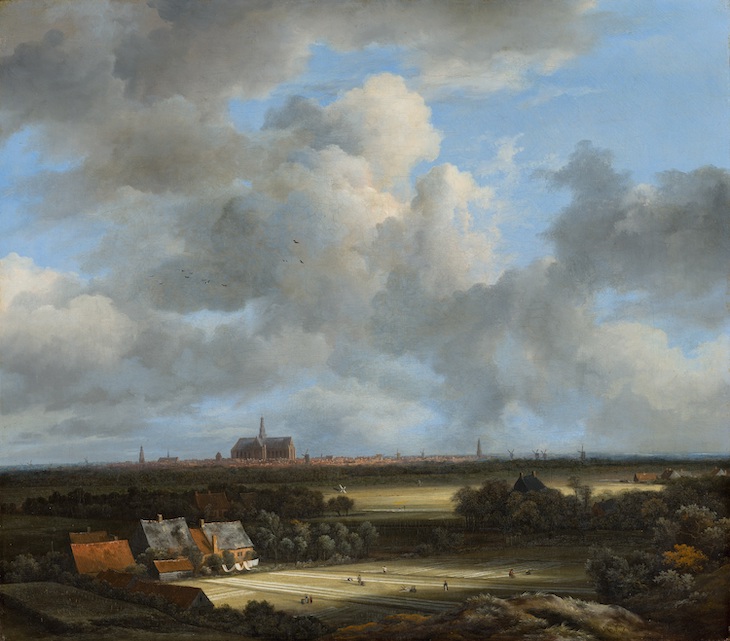(View of Haarlem with Bleaching Grounds c. 1670–75), Jacob van Ruisdael.