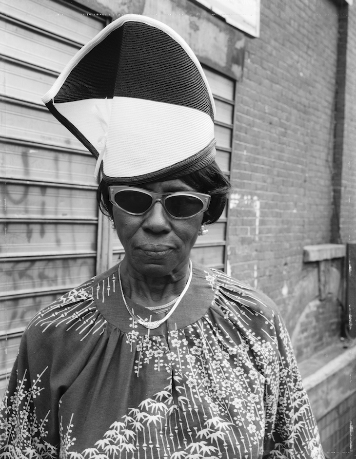 A Woman at Fulton Street and Washington Avenue, Brooklyn, NY (1988), Dawoud Bey.