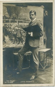 John Hassell, photographed in his studio in 1909.