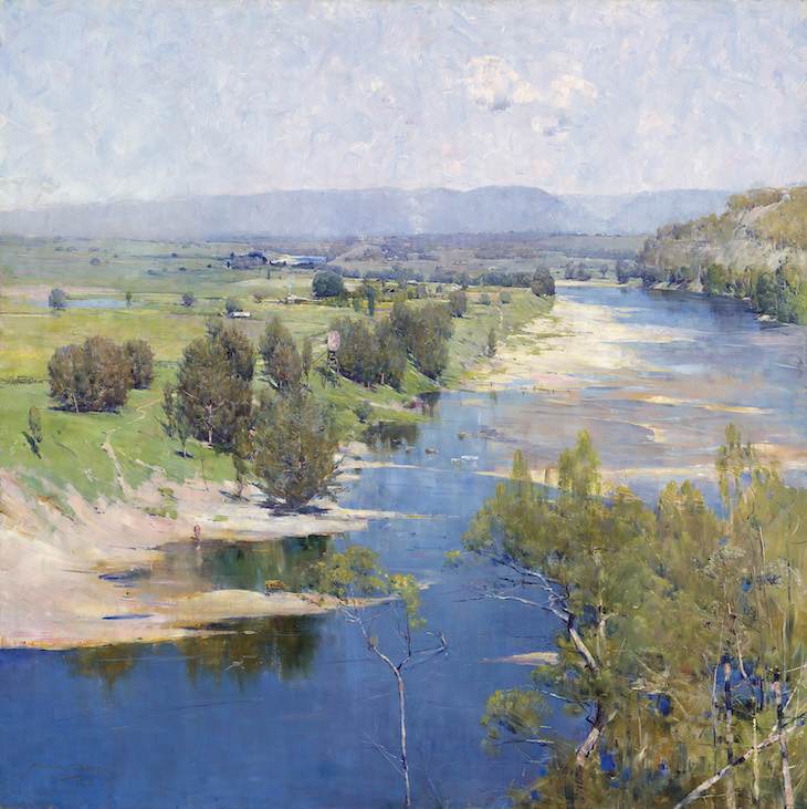 ‘The purple noon’s transparent might’ (1896), Arthur Streeton.